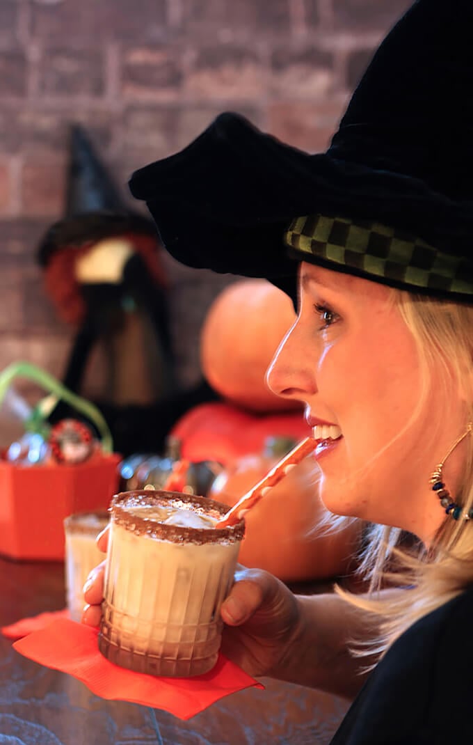 Tequila, Kahlua, and Cream is a Great Cocktail Served for Halloween!