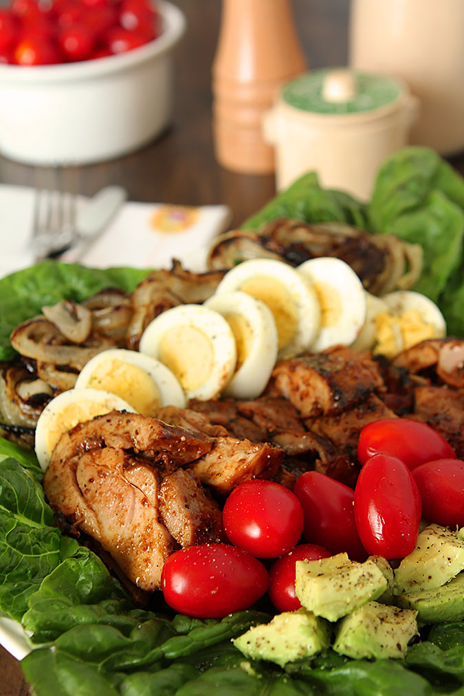 Barbecue Chicken Cobb Salad with Buttermilk Dressing Barbecue Chicken Cobb Salad with Buttermilk Dressing