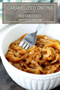 Caramelized Onions in a White Serving Bowl