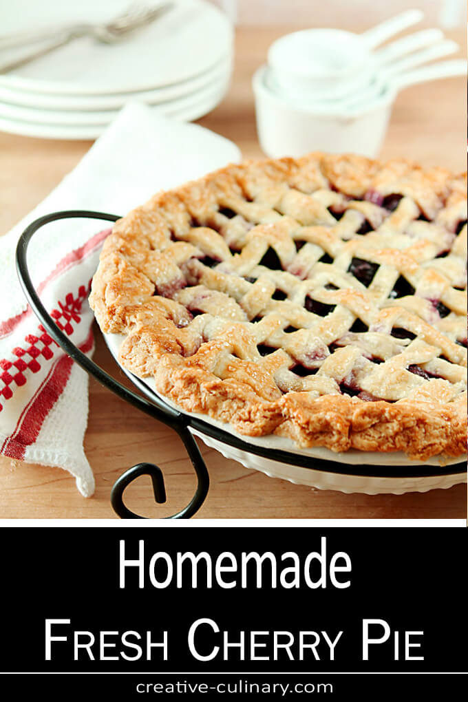 Homemade Fresh Cherry Pie PIN