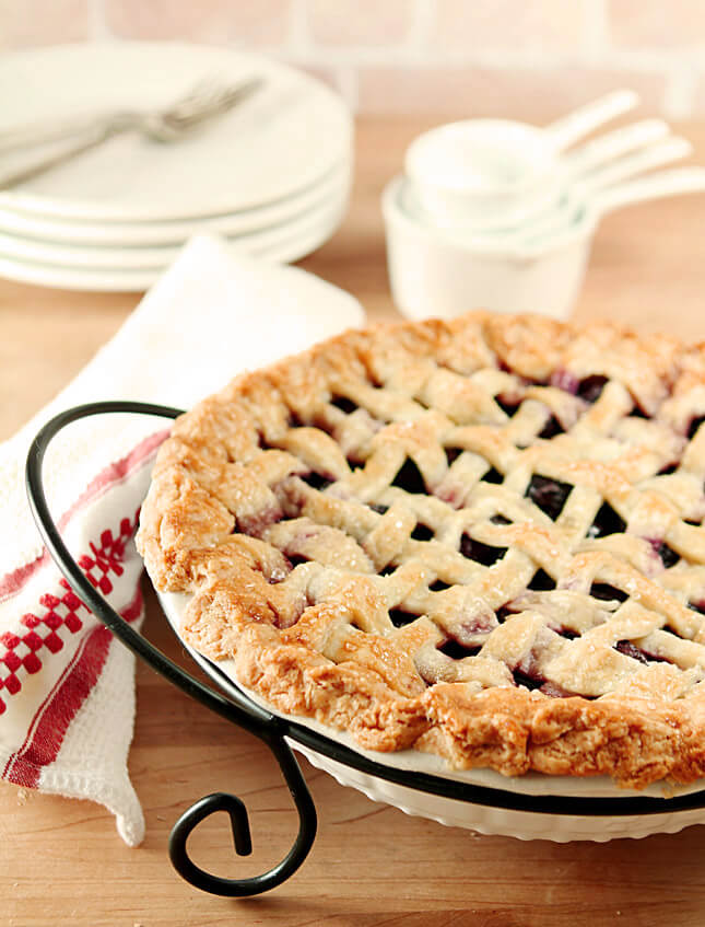 Homemade Cherry Pie with Lattice Crust