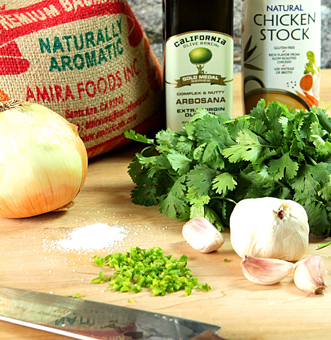 Cilantro and Serrano Pepper Mexican Rice Cilantro and Serrano Pepper Mexican Rice
