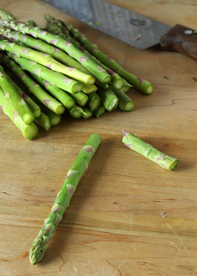 Fresh Asparagus with Ends Snapped Off