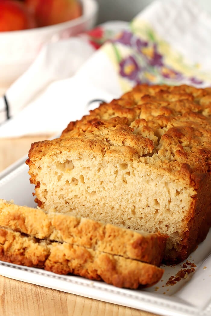 Sliced Honey Butter Beer Bread Closeup