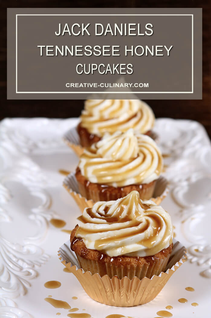 Jack Daniels Honey Whiskey Cupcakes