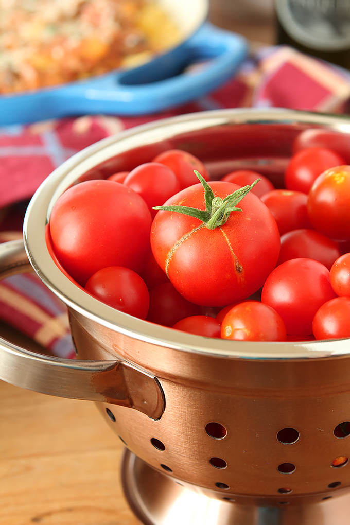 Tomatoes for Roasted Tomato and Italian Sausage Pasta with Cream