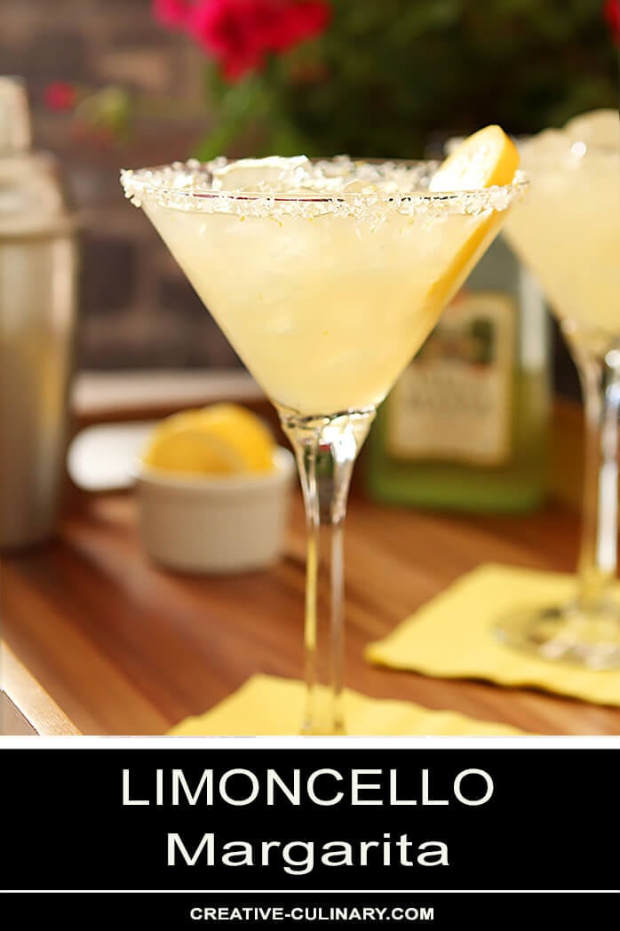 Limoncello Margarita Served in a Martini Glass