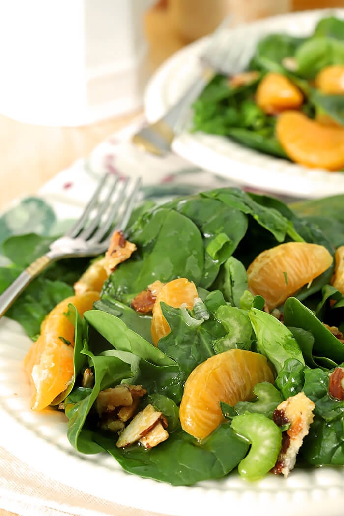 Mandarin Orange Salad with Candied Almonds