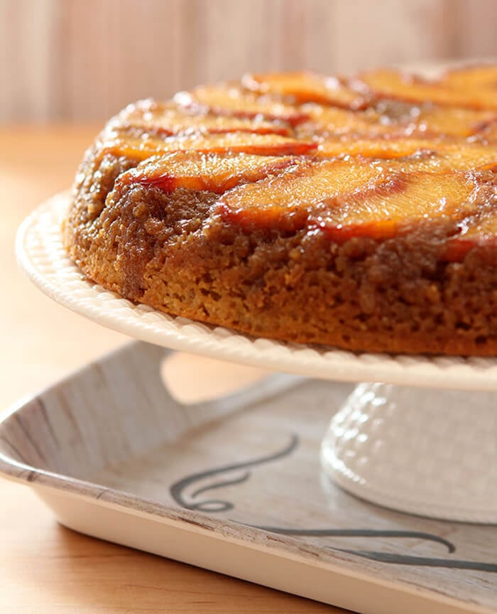Fresh Peach Upside Down Cake