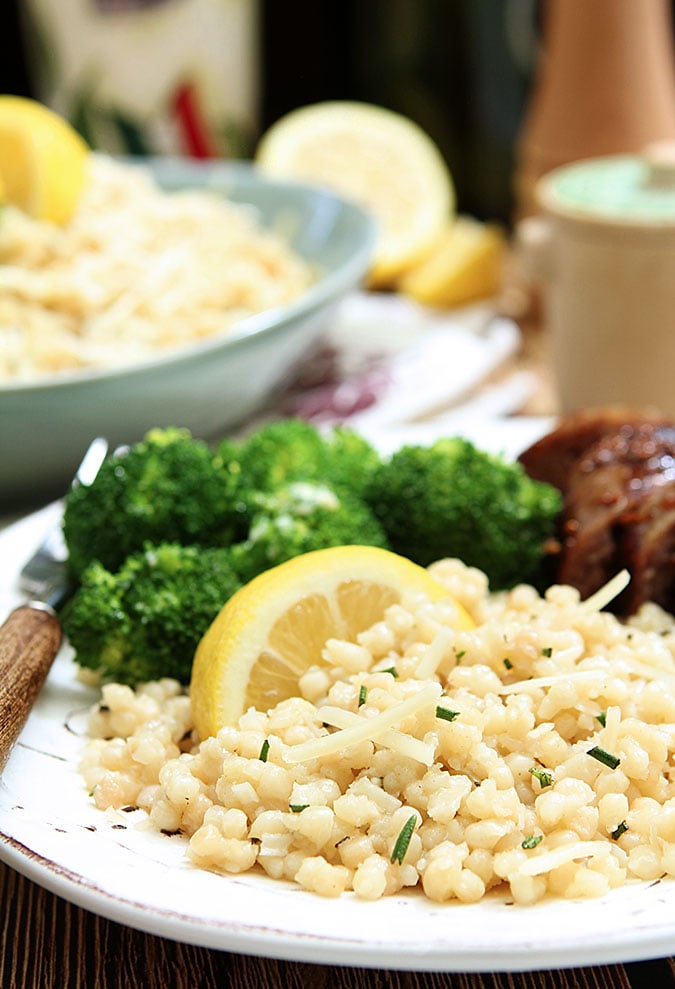 Rosemary and Parmesan Israeli Couscous Rosemary and Parmesan Israeli Couscous