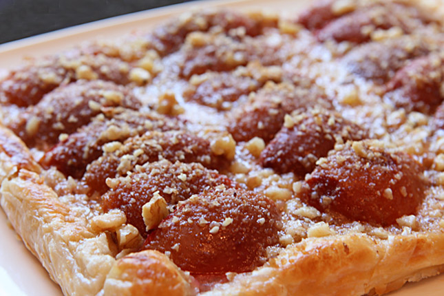Plum Tart with Brown Sugar Mascarpone