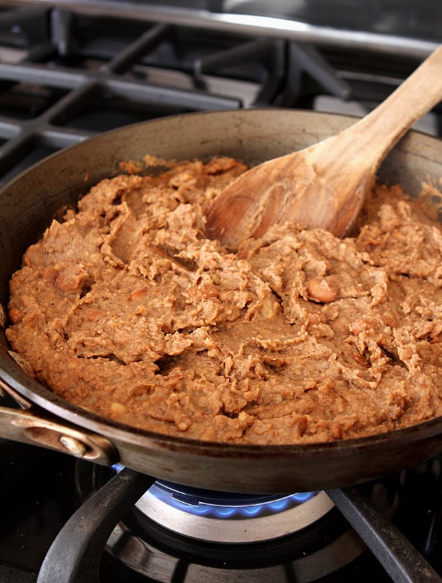 Garlicky Homemade Re-Fried Beans | @everydayum