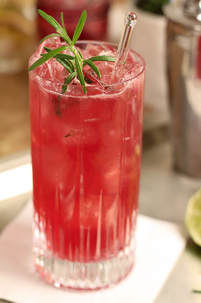Rosemary Cherry Crush with Tequila and Cherry Preserves Rosemary Cherry Crush with Tequila and Cherry Preserves