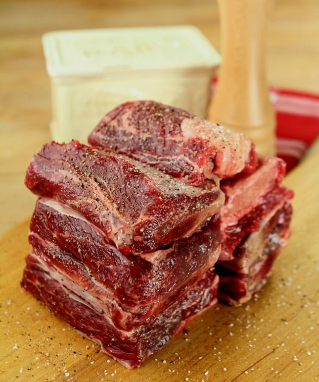 Short Ribs on Butcher Block Short Ribs
