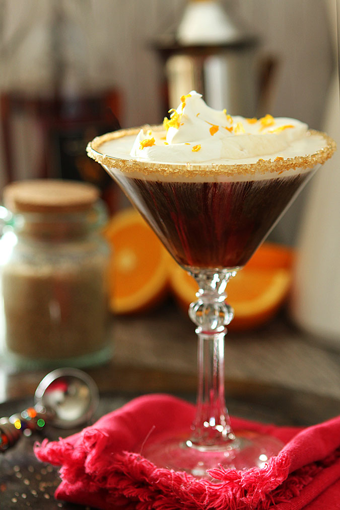 Spanish Coffee with Brandy Spanish Coffee with Brandy topped with whipped cream and garnished with orange zest.