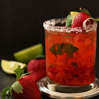 Strawberry Basil Margarita from