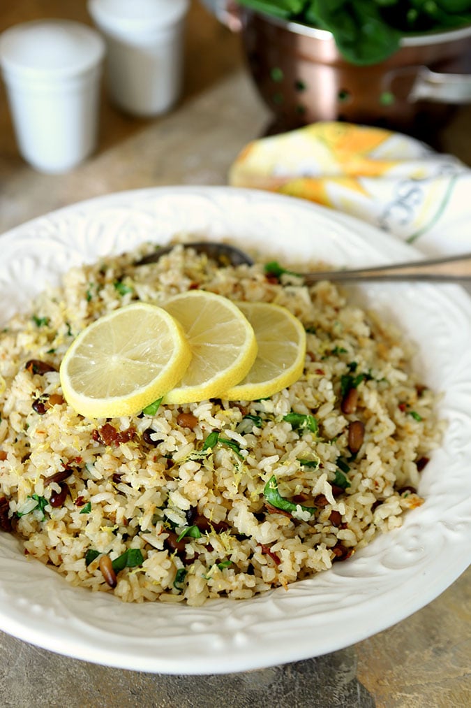 Sundried Tomato and Spinch Rice Pilaf