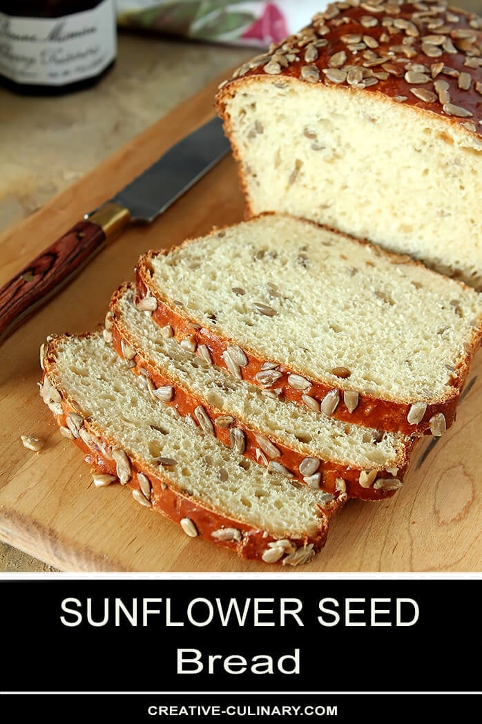 Loaf and Slices of Sunflower Seed Bread