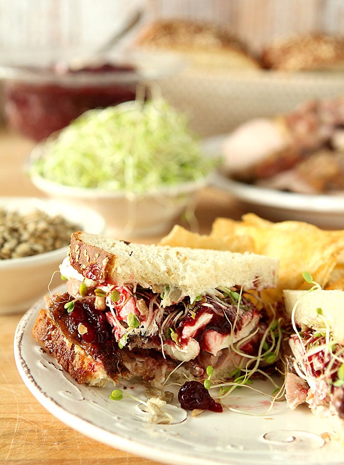 Turkey, Cranberry and Cream Cheese Sandwich Turkey, Cranberry and Cream Cheese Sandwich